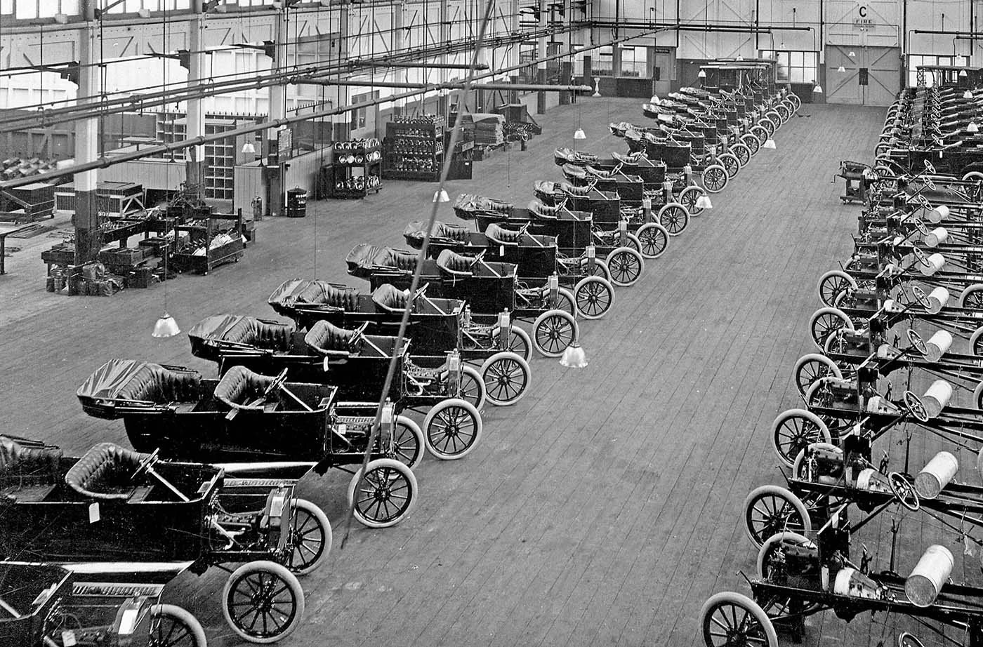 Linie montażowe do masowej produkcji Forda