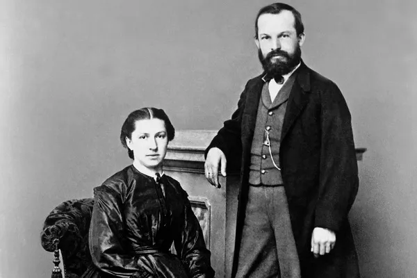 Gottlieb Daimler i jego żona Emma Kurz, 1875 r